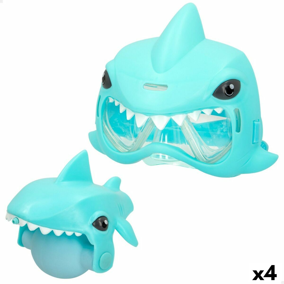 Set of water pistols and diving mask Eolo Shark 18 x 15 x 8,5 cm (4 Units) Set of water pistols and diving mask Eolo Shark 18 x 15 x 8,5 cm (4 Units)