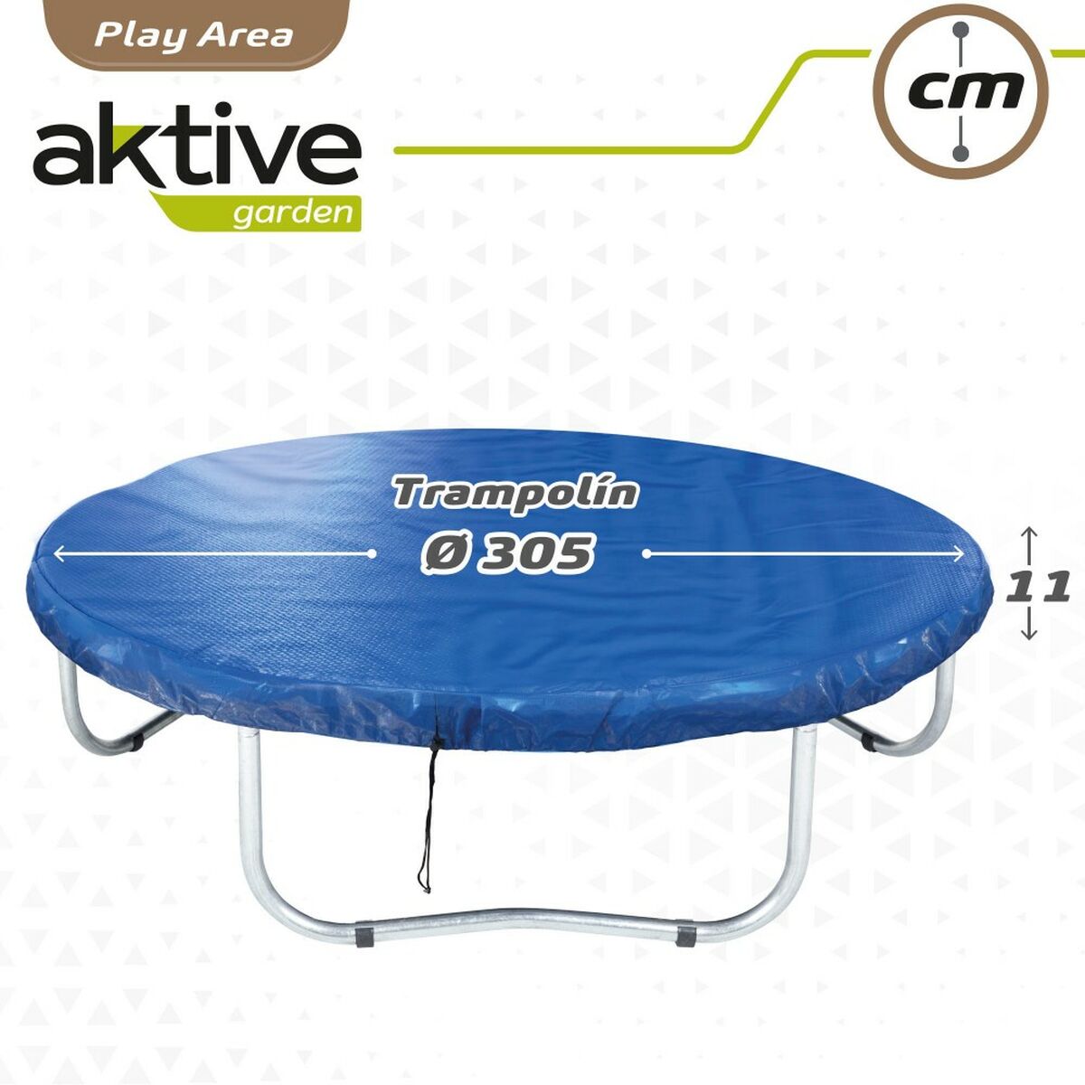 Protective Tarpaulin Aktive Elastic Bed Blue  305 cm (6 Units)