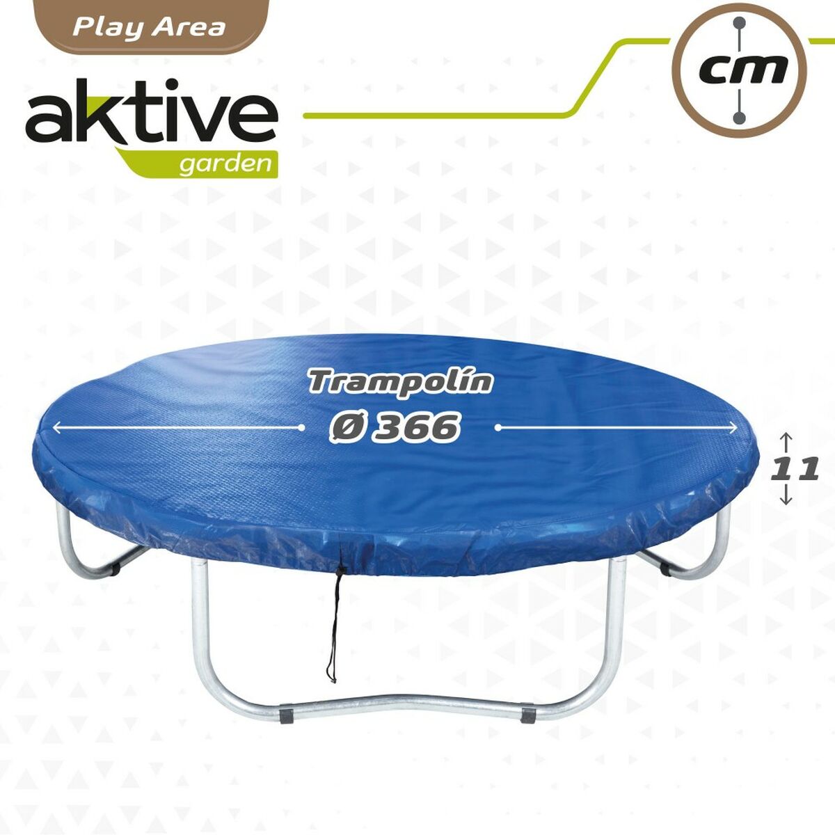 Protective Tarpaulin Aktive Elastic Bed Blue 366 cm (6 Units)