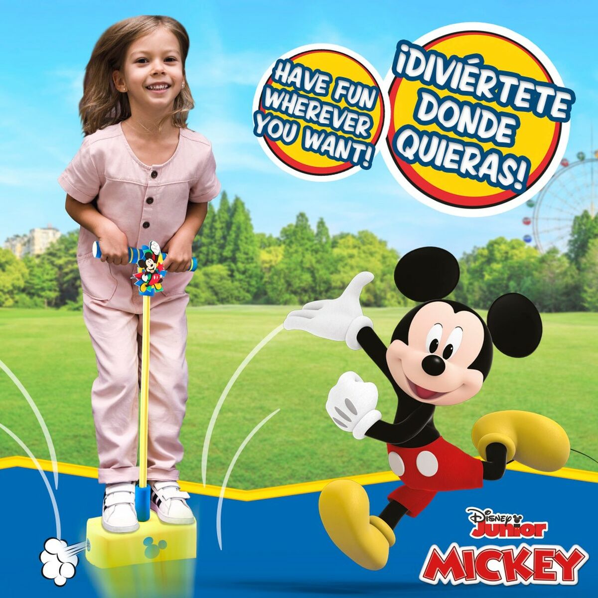 Pogobouncer Mickey Mouse 3D Yellow Children’s (4 Units)