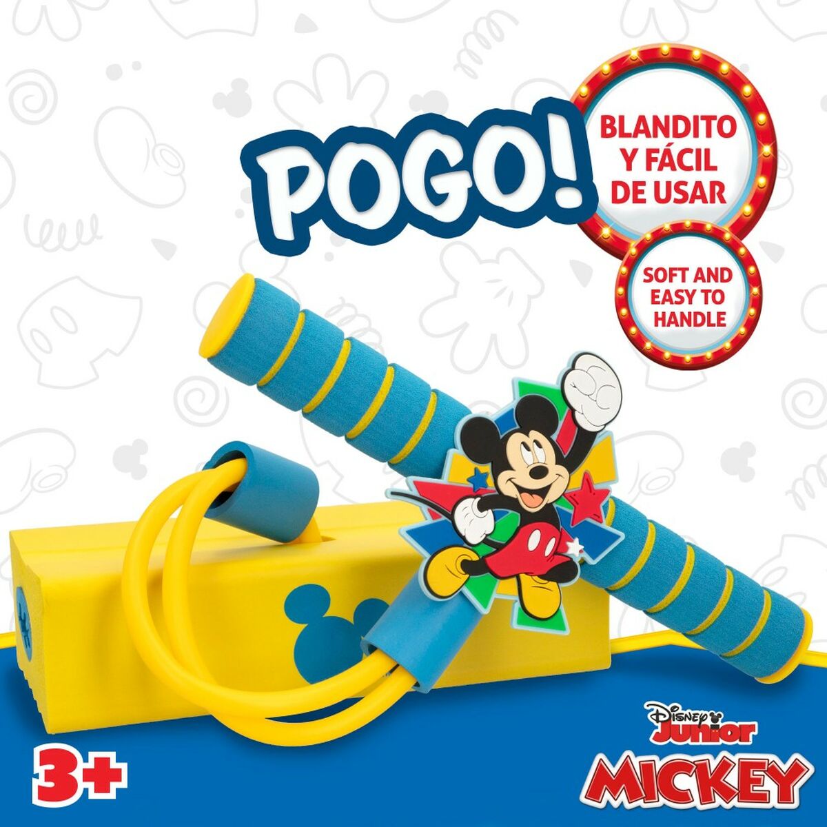 Pogobouncer Mickey Mouse 3D Yellow Children’s (4 Units)