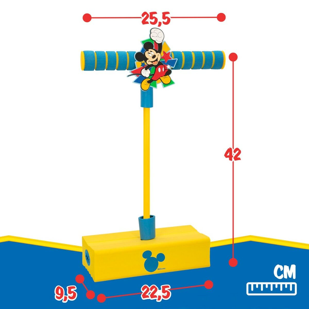 Pogobouncer Mickey Mouse 3D Yellow Children’s (4 Units)