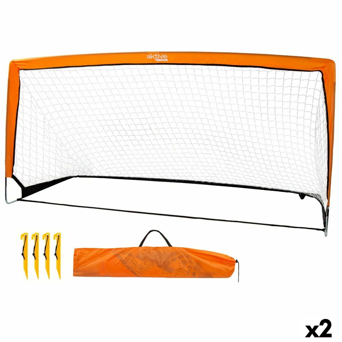Football Goal Aktive 200 x 100 x 100 cm (2 Units) Football Goal Aktive 200 x 100 x 100 cm (2 Units)