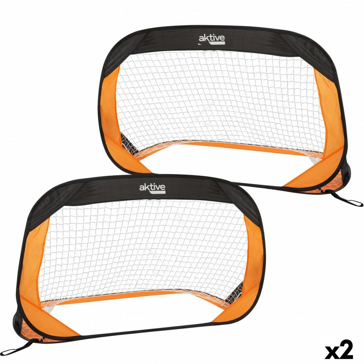 Set of 2 football goals Aktive 120 x 80 x 80 cm (2 Units) Set of 2 football goals Aktive 120 x 80 x 80 cm (2 Units)