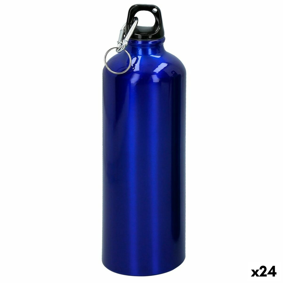 Water bottle Aktive 750 ml Snap hook Aluminium 7 x 25 x 7 cm (24 Units) Water bottle Aktive 750 ml Snap hook Aluminium 7 x 25 x 7 cm (24 Units)