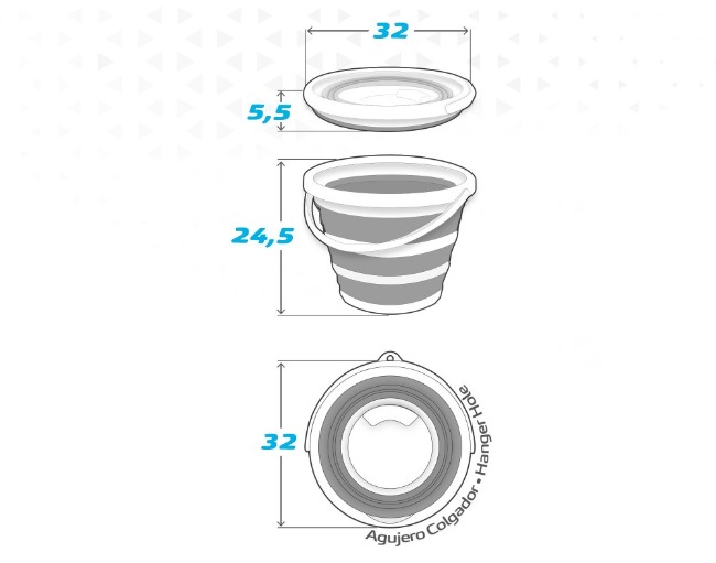 Bucket Aktive 10 L 6 Units
