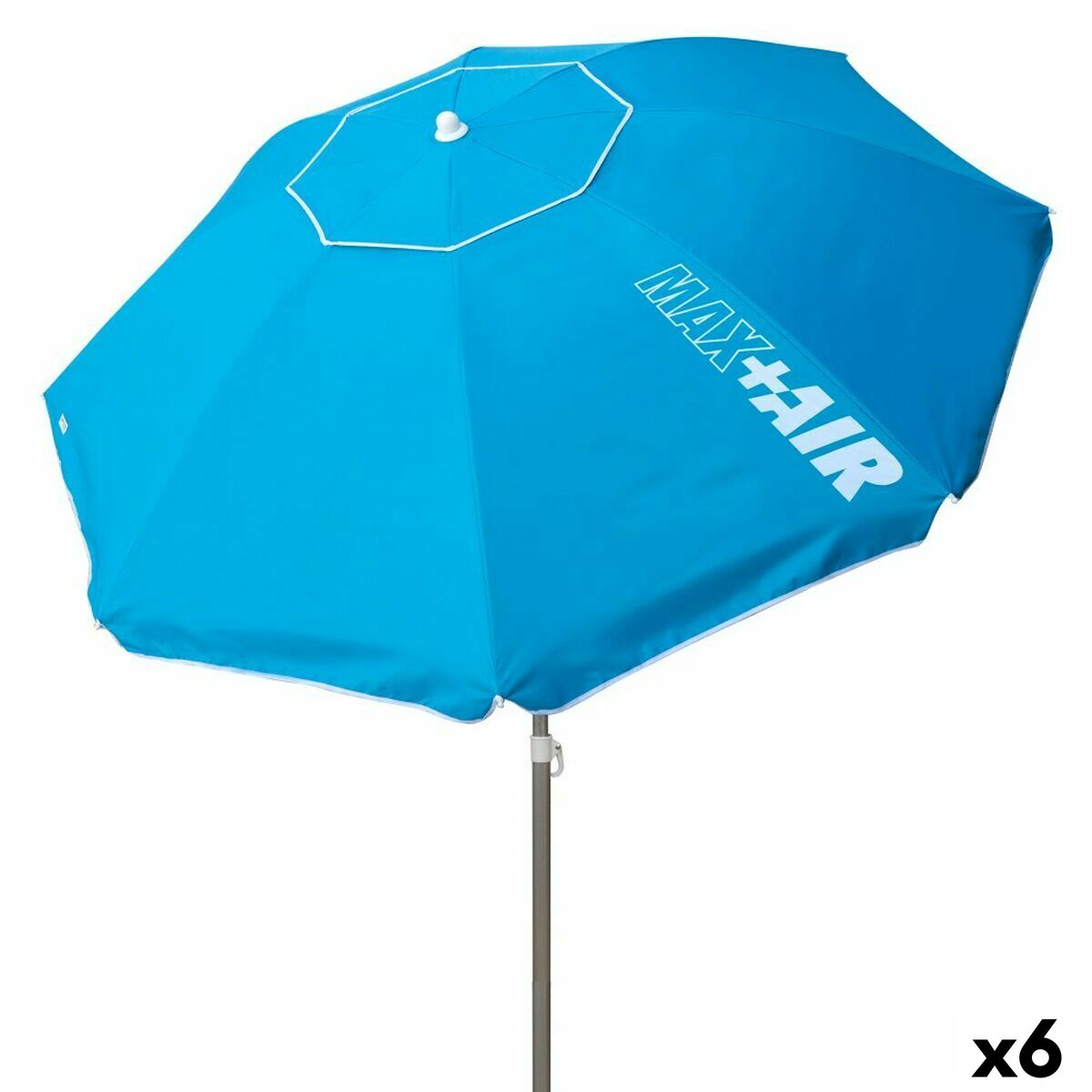 Umbrella Aktive Blue 200 x 205 x 200 cm (6 Units) Umbrella Aktive Blue 200 x 205 x 200 cm (6 Units)
