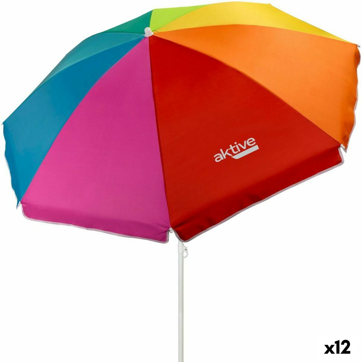 Umbrella Aktive Multicolour 180 x 185 x 180 cm 180 x 180 x 180 cm 180 x 189 x 180 cm (12 Units)