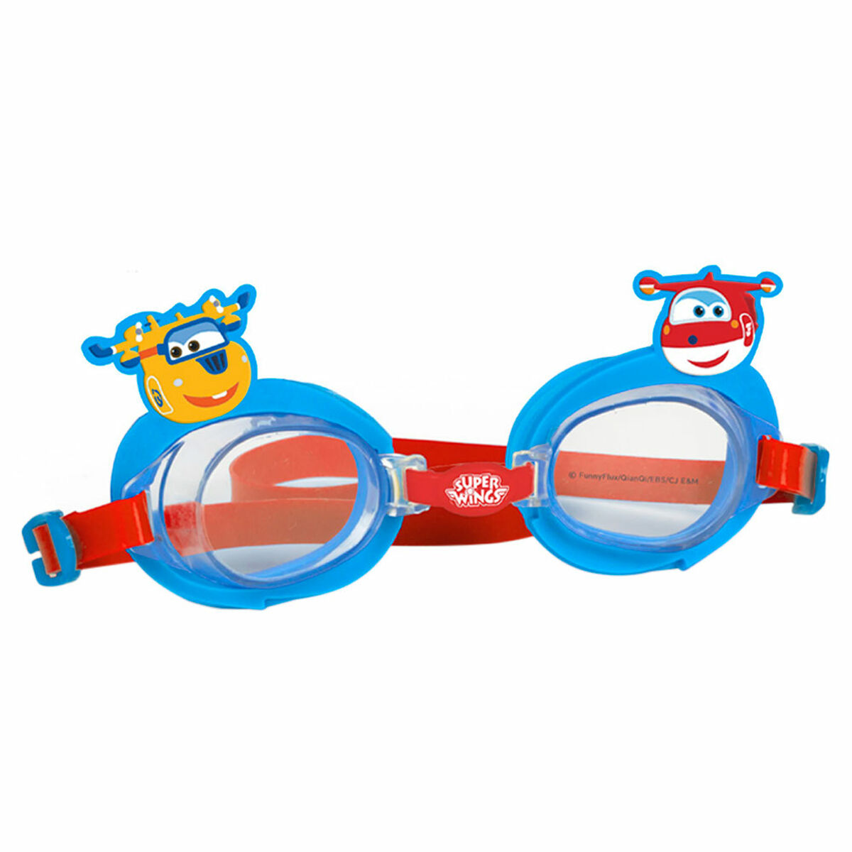 Swimming Cap and Goggles Super Wings Children’s (12 Units)