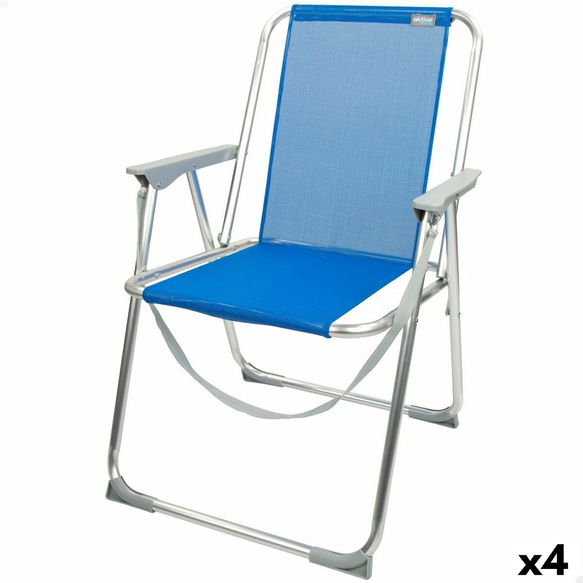 Folding Chair Aktive Gomera Blue 44 x 76 x 45 cm (4 Units) Folding Chair Aktive Gomera Blue 44 x 76 x 45 cm (4 Units)