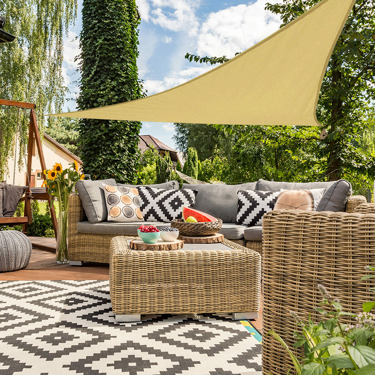 Shade Sail Aktive 360 x 0,3 x 360 cm Triangular (6 Units)
