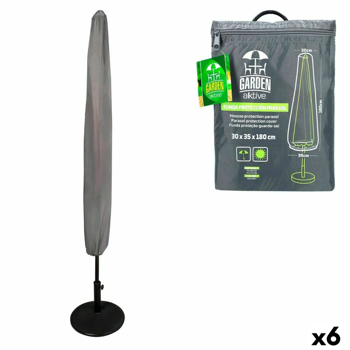 Sunshade Cover Aktive 30 x 180 x 35 cm (6 Units) Sunshade Cover Aktive 30 x 180 x 35 cm (6 Units)