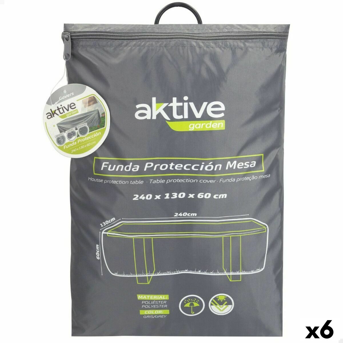 Protective Case Aktive Tables 240 x 60 x 130 cm (6 Units) Protective Case Aktive Tables 240 x 60 x 130 cm (6 Units)