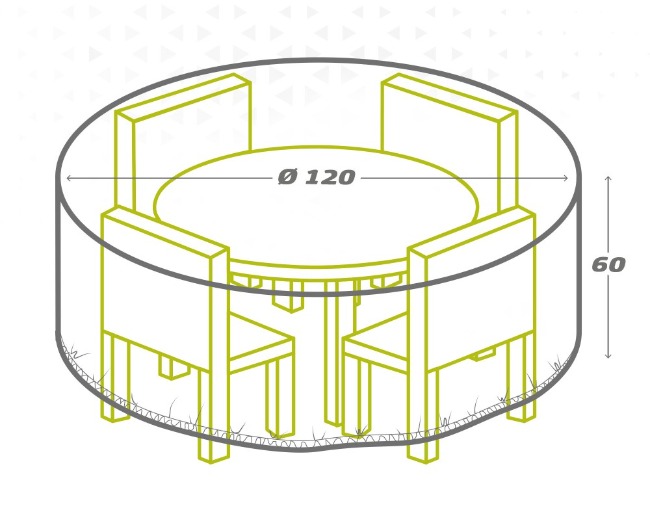 Protective Case Aktive  120 cm Tables 120 x 60 x 120 cm (6 Units)
