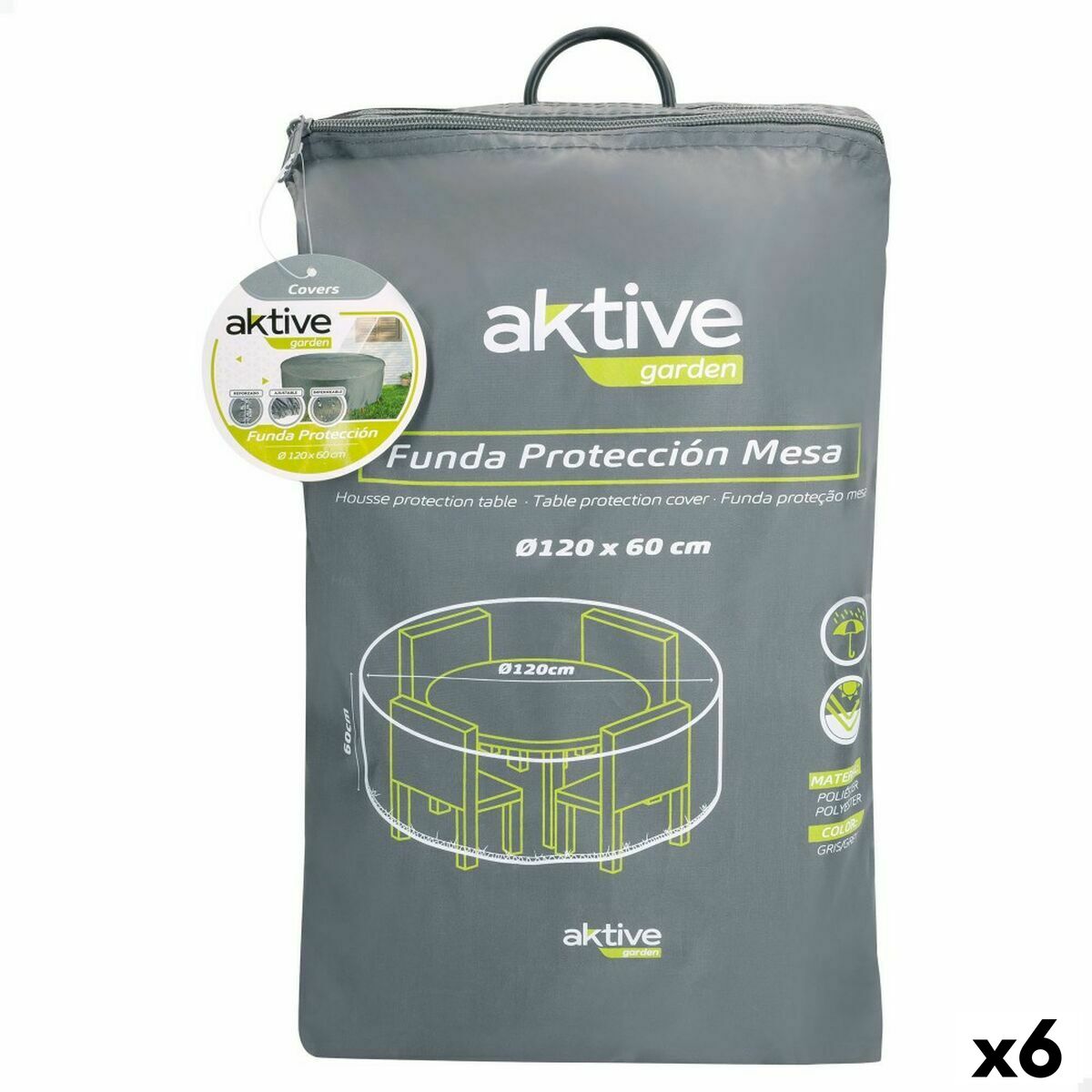 Protective Case Aktive  120 cm Tables 120 x 60 x 120 cm (6 Units) Protective Case Aktive  120 cm Tables 120 x 60 x 120 cm (6 Units)