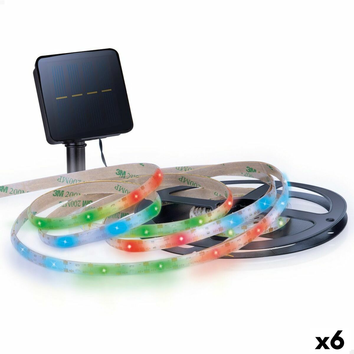 Strip of lights Aktive LED Multicolour Garden 3 m (6 Units) Strip of lights Aktive LED Multicolour Garden 3 m (6 Units)