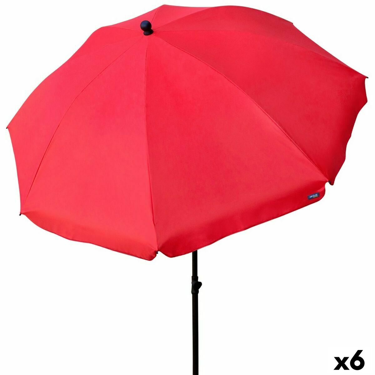 Umbrella Aktive Red 240 x 230 x 240 cm (6 Units) Umbrella Aktive Red 240 x 230 x 240 cm (6 Units)