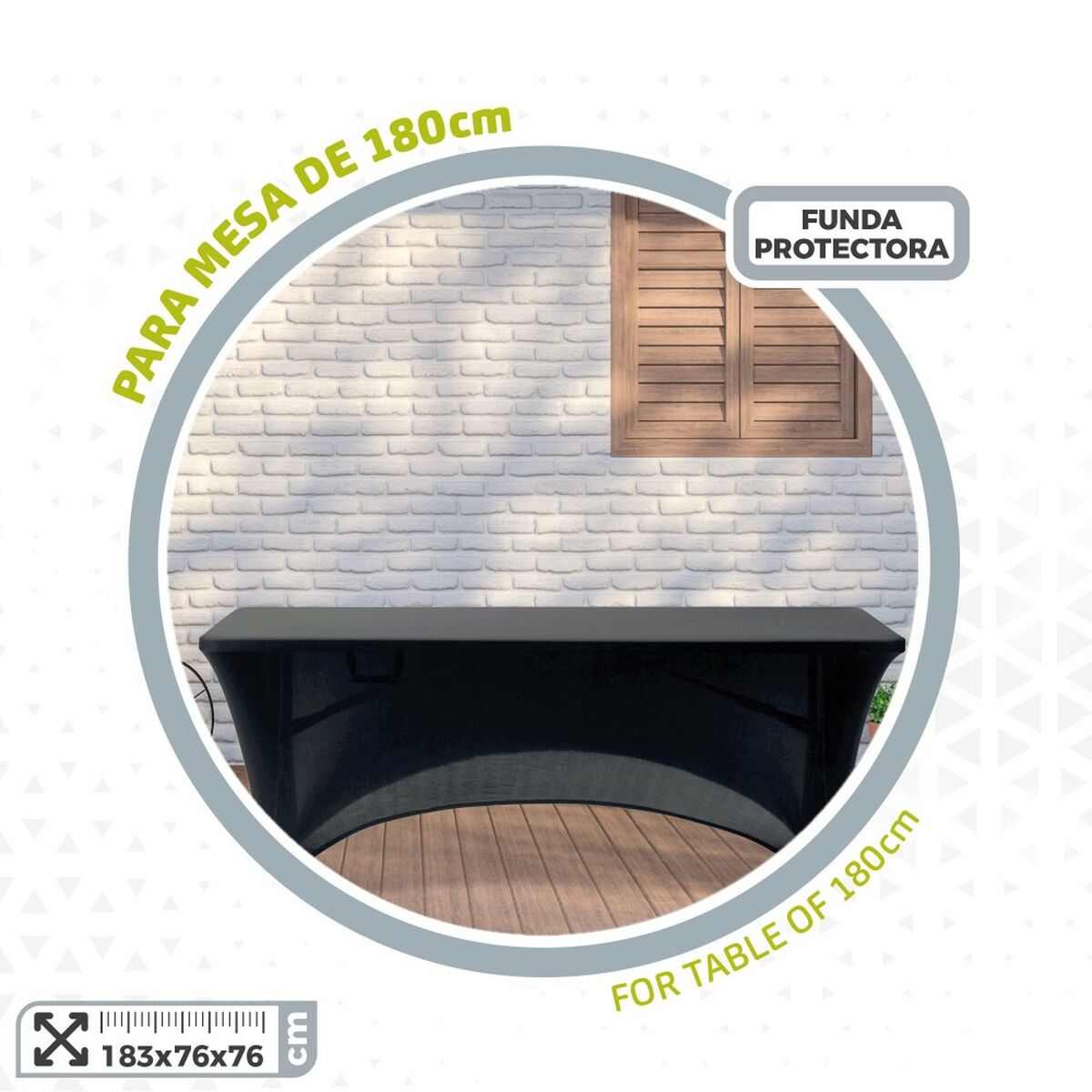 Protective Case Aktive Black 183 x 76 x 76 cm Table Accessories Cars Road (6 Units)