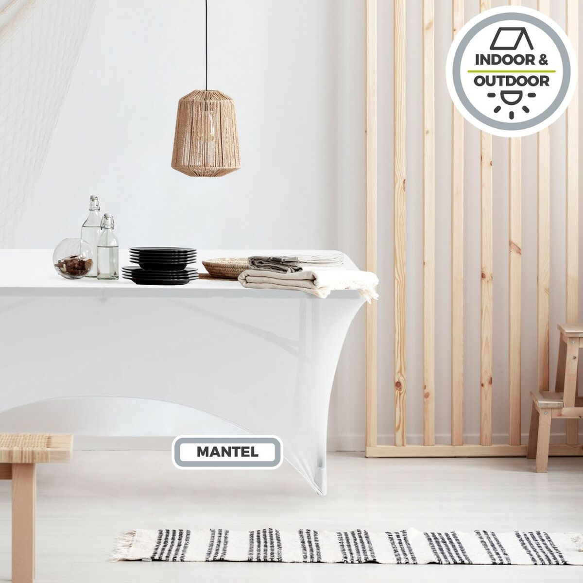 Protective Case Aktive White 183 x 76 x 76 cm Table Accessories Cars Road (6 Units)