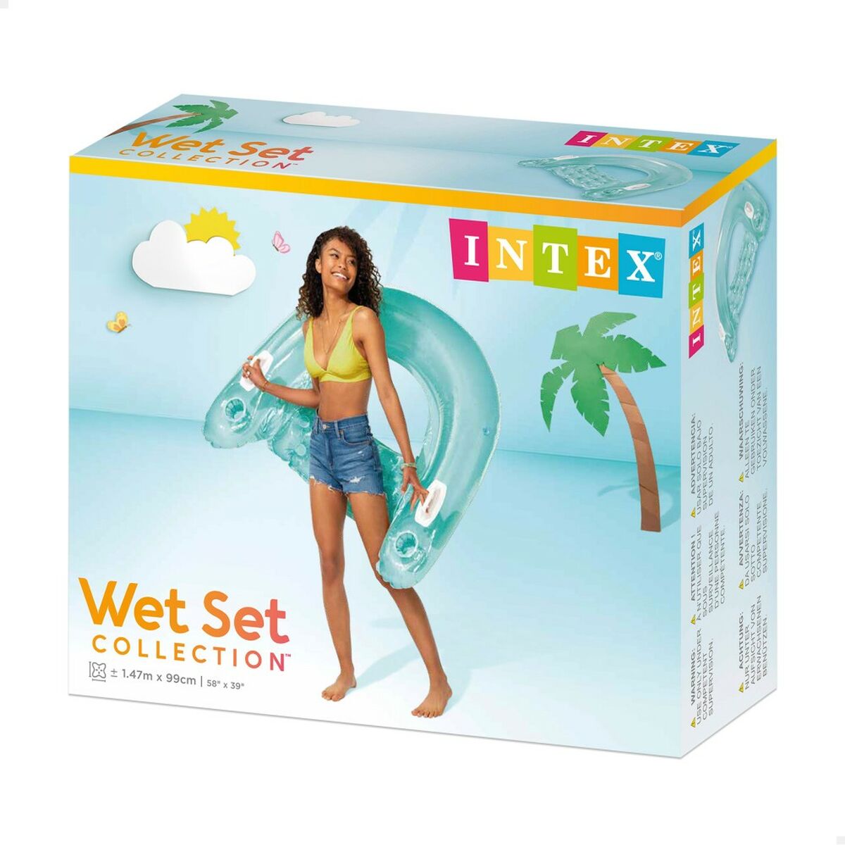 Inflatable Chair for Pool Intex Sit N’Float 152 x 28 x 99 cm