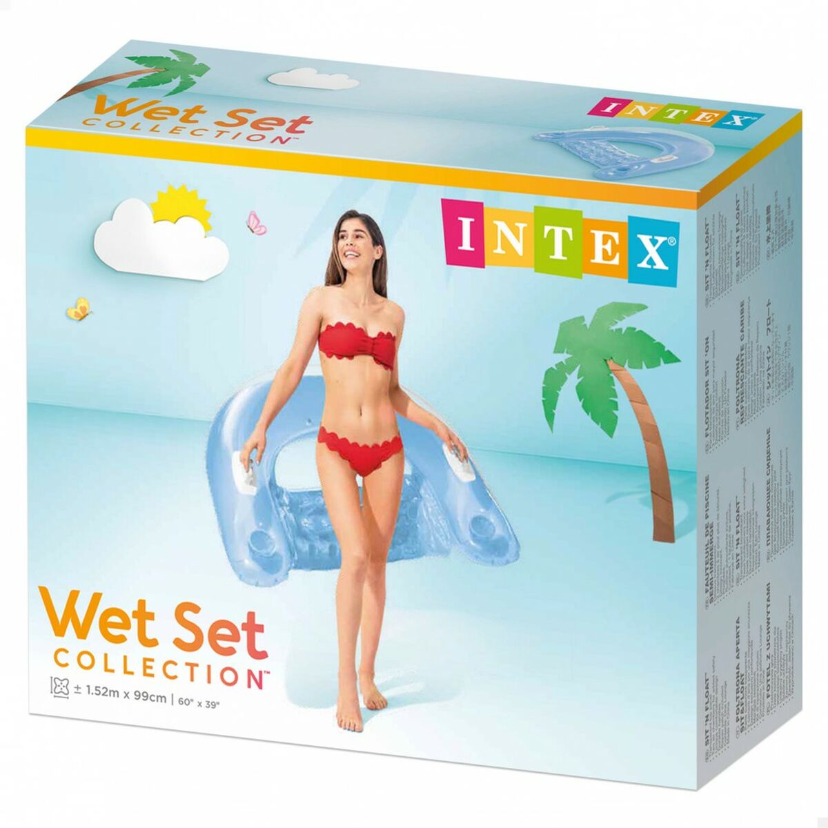 Inflatable Chair for Pool Intex Sit N’Float 152 x 28 x 99 cm