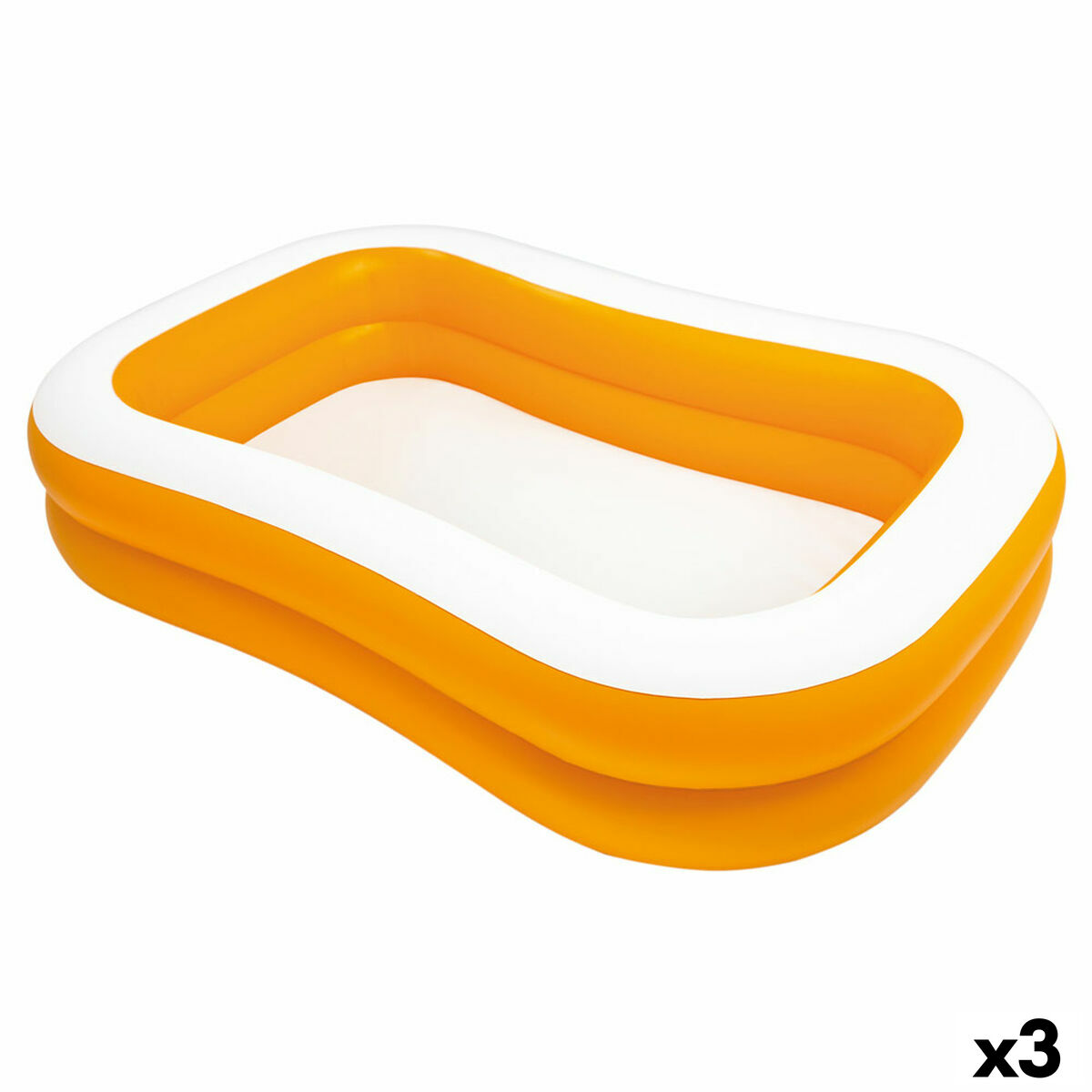 Inflatable pool Intex Mandarin Orange 600 L 229 x 48 x 152 cm (3 Units) Inflatable pool Intex Mandarin Orange 600 L 229 x 48 x 152 cm (3 Units)