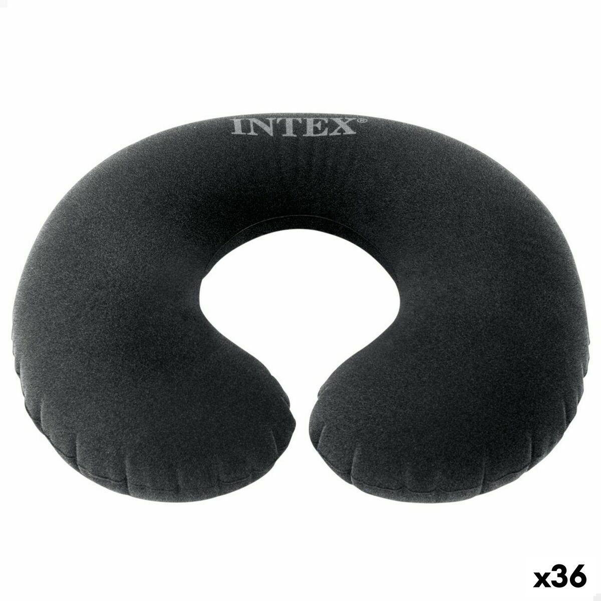 Travel pillow Intex Grey 36 x 10 x 30 cm (36 Units) Travel pillow Intex Grey 36 x 10 x 30 cm (36 Units)