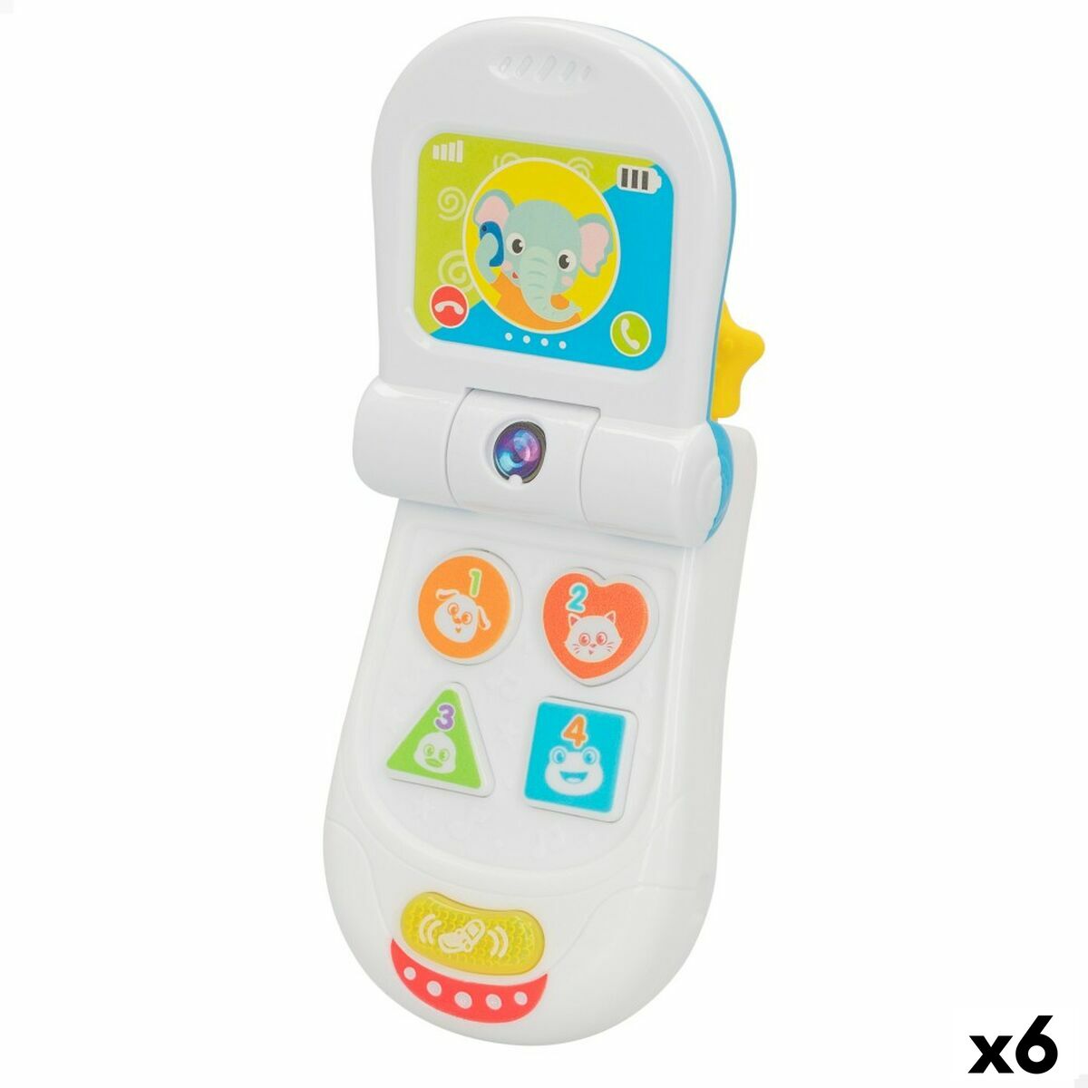 Toy telephone Winfun 7 x 13,5 x 4,1 cm (6 Units) Toy telephone Winfun 7 x 13,5 x 4,1 cm (6 Units)