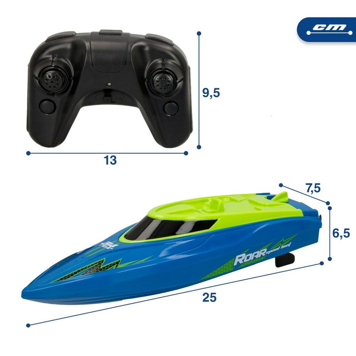 Radio-controlled boat Colorbaby (2 Units)