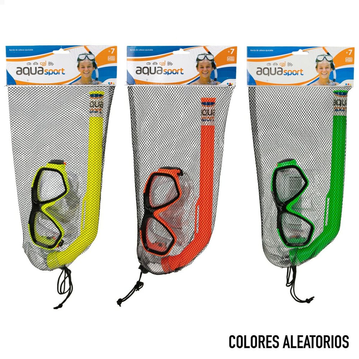 Snorkel Goggles and Tube Colorbaby Aqua Sport Children’s (12 Units)