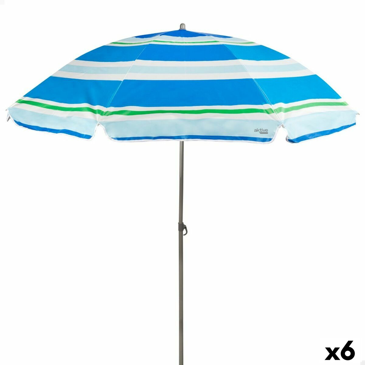 Umbrella Aktive Blue Red  200 cm 200 x 196 x 200 cm UV50 (6 Units) Umbrella Aktive Blue Red  200 cm 200 x 196 x 200 cm UV50 (6 Units)