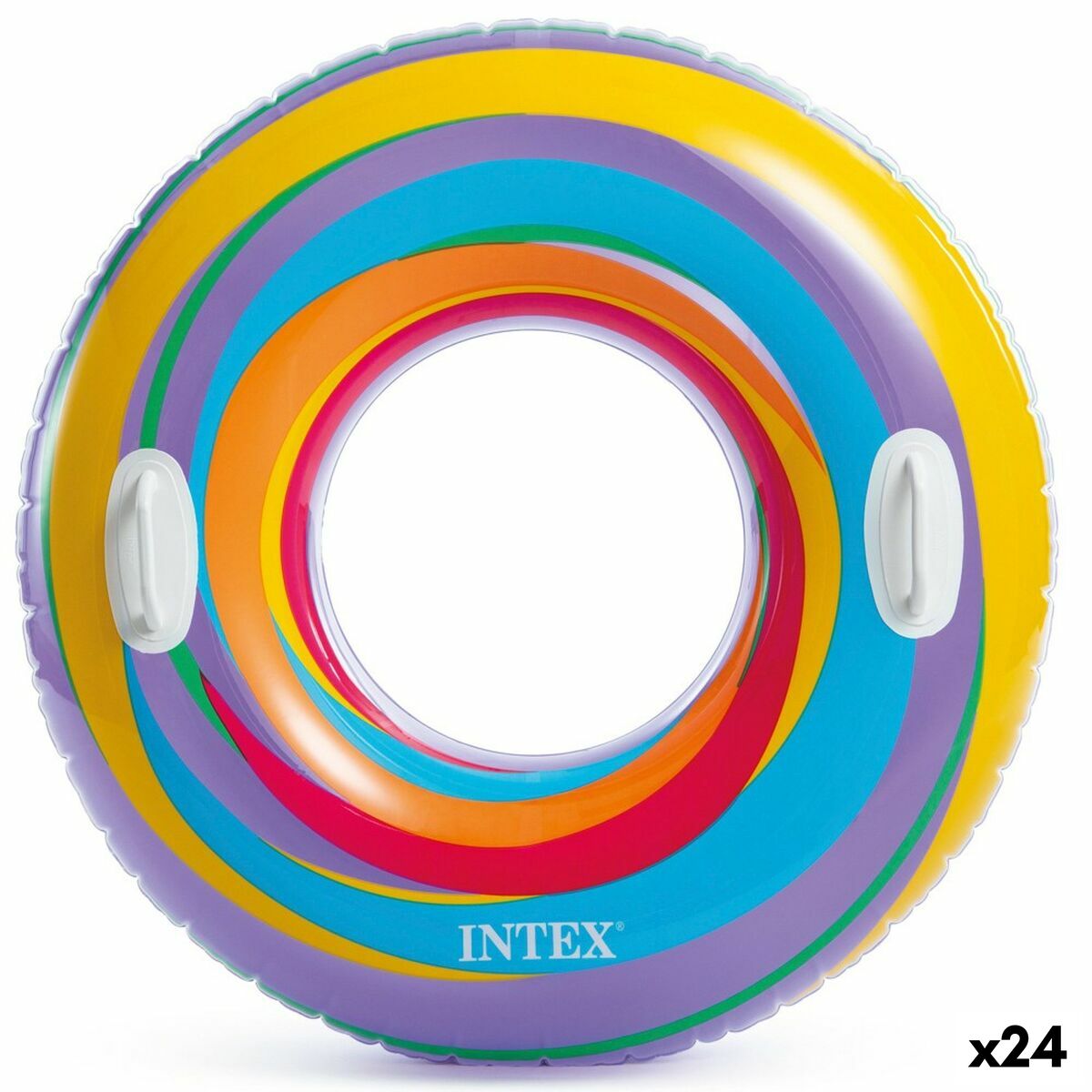 Inflatable Floating Doughnut Intex Ø 91 cm 91 x 22 x 91 cm (24 Units) Inflatable Floating Doughnut Intex Ø 91 cm 91 x 22 x 91 cm (24 Units)