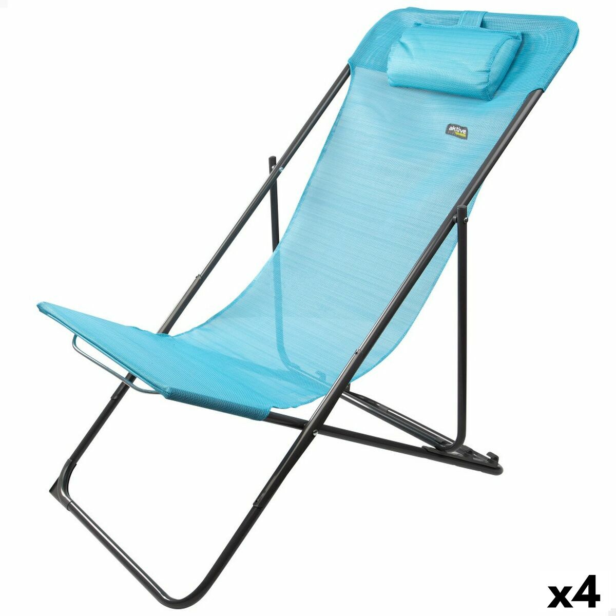 Reclining lounder Aktive Blue 53 x 87 x 78 cm (4 Units) Reclining lounder Aktive Blue 53 x 87 x 78 cm (4 Units)