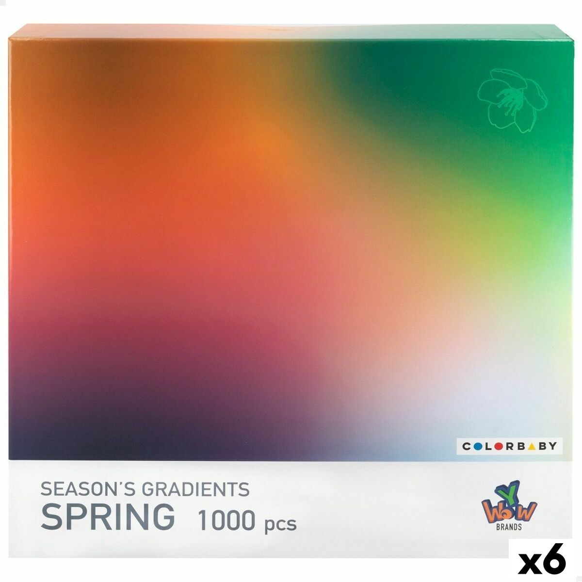 Puzzle Colorbaby Season’s Gradients Spring 68 x 50 cm (6 Units)