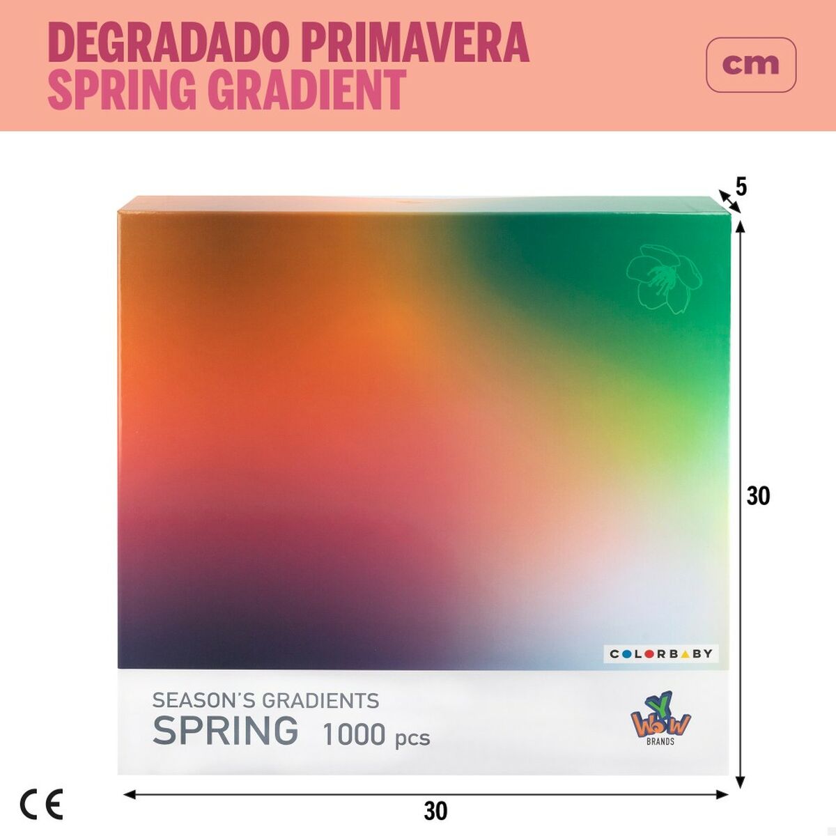 Puzzle Colorbaby Season’s Gradients Spring 68 x 50 cm (6 Units)