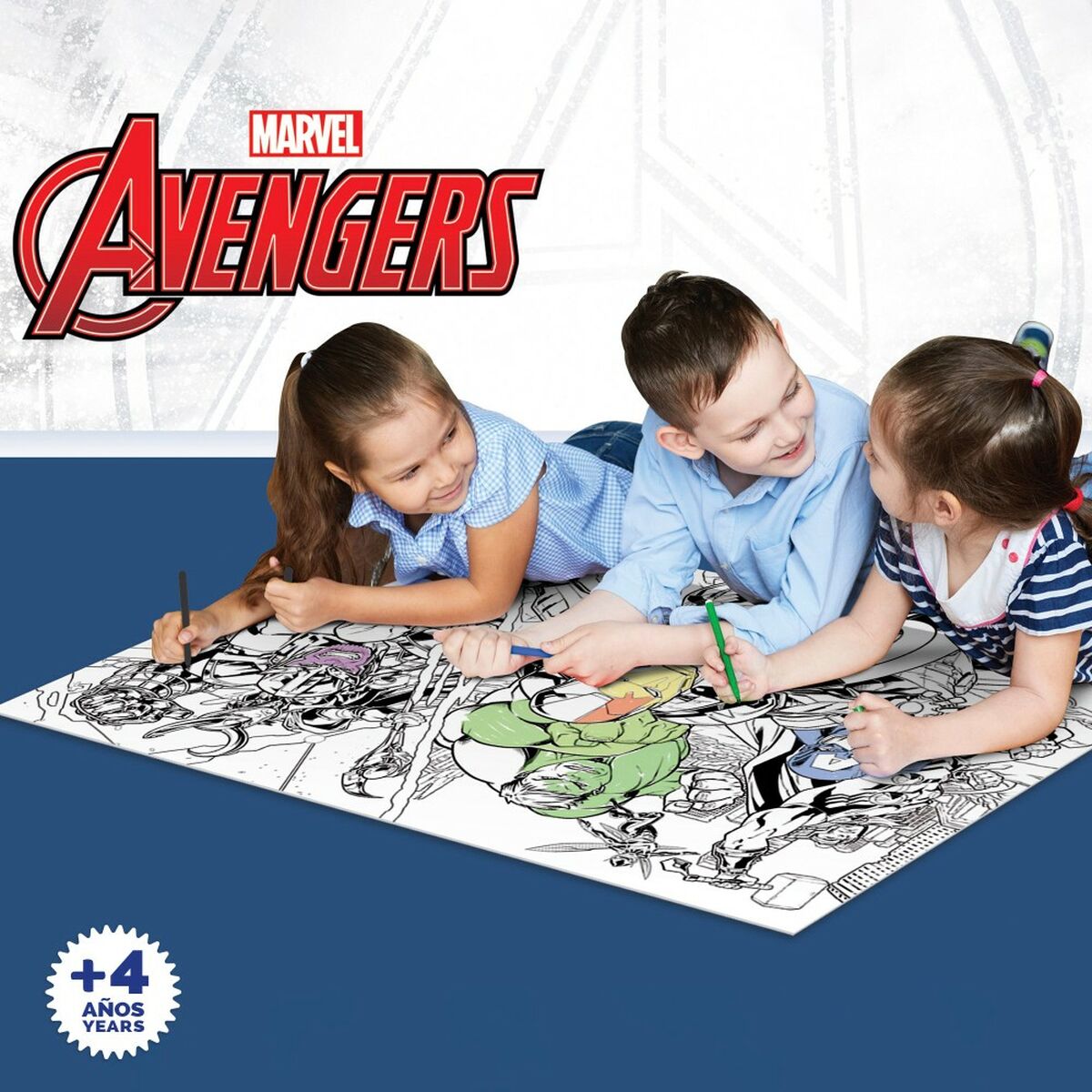 Child’s Puzzle The Avengers Double-sided 108 Pieces 70 x 1,5 x 50 cm (6 Units)