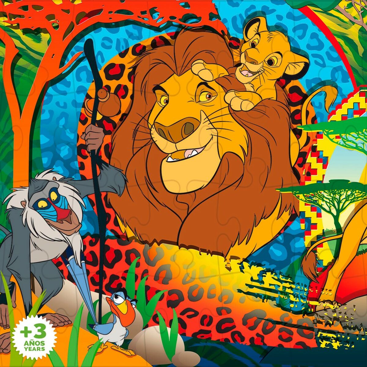 Child’s Puzzle The Lion King Double-sided 24 Pieces 70 x 1,5 x 50 cm (12 Units)
