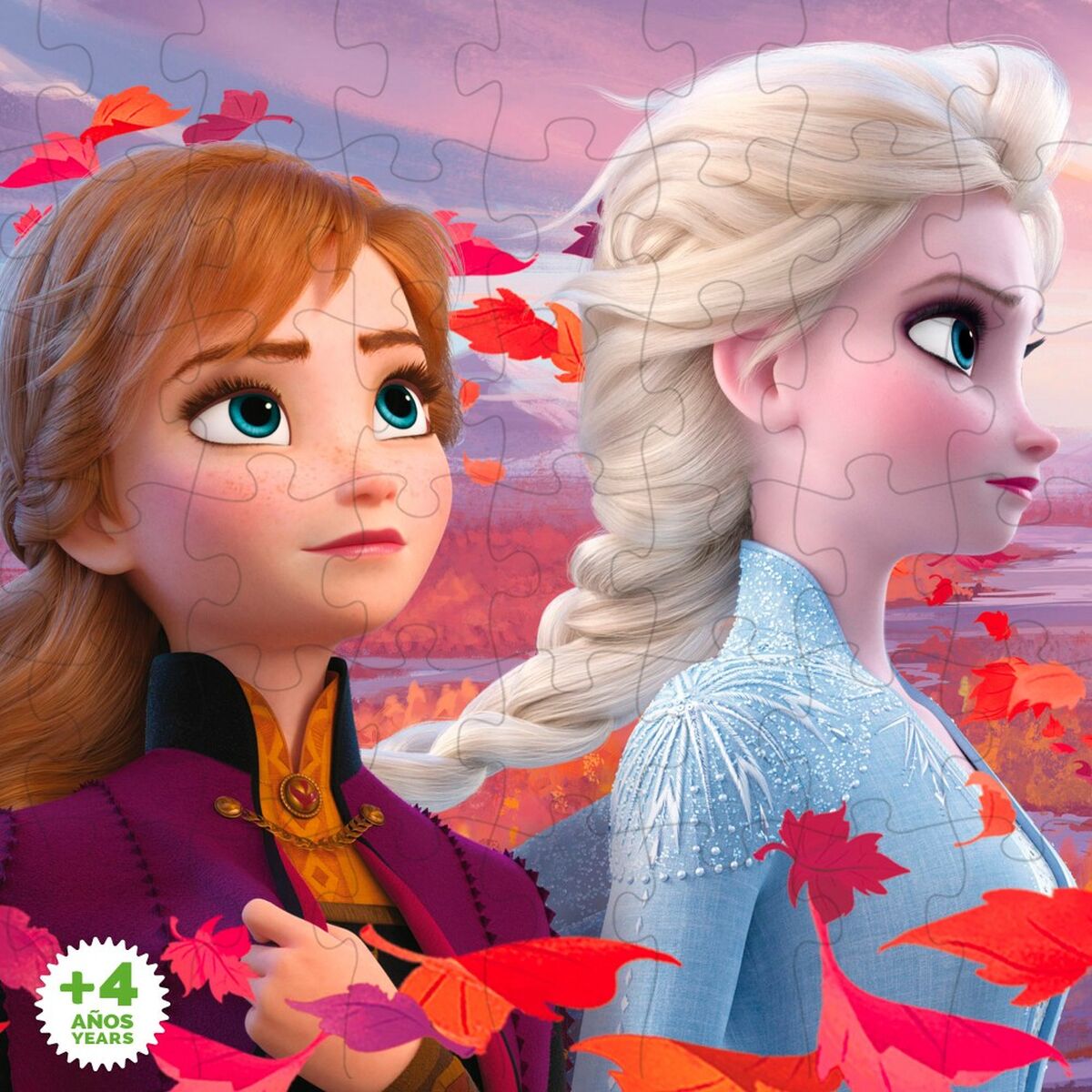 Child’s Puzzle Frozen Double-sided 60 Pieces 70 x 1,5 x 50 cm (12 Units)