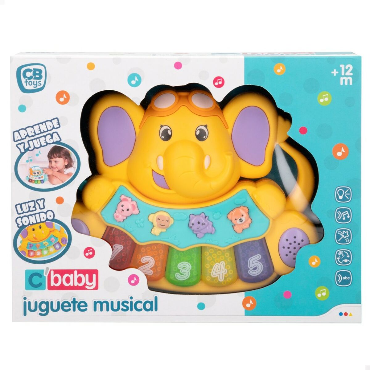 Interactive Toy Colorbaby 16,5 x 14,5 x 3,2 cm (12 Units)