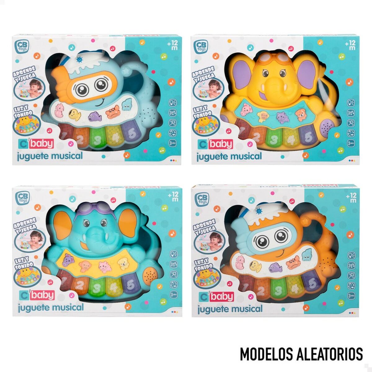 Interactive Toy Colorbaby 16,5 x 14,5 x 3,2 cm (12 Units)