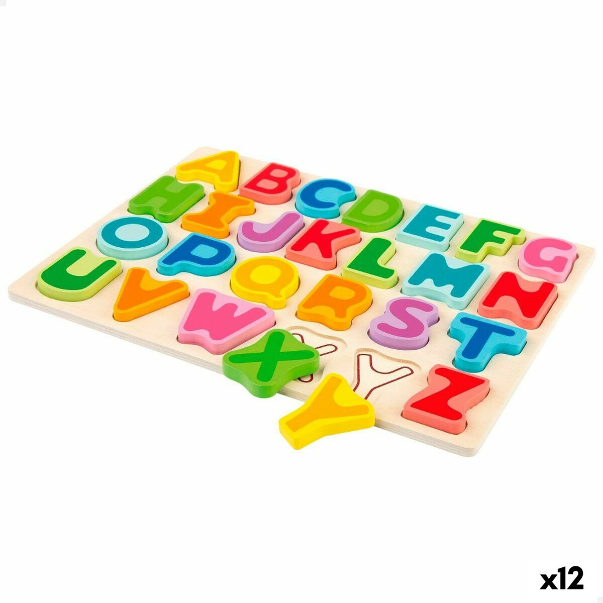 Child’s Wooden Puzzle Woomax + 2 Years 27 Pieces (12 Units)