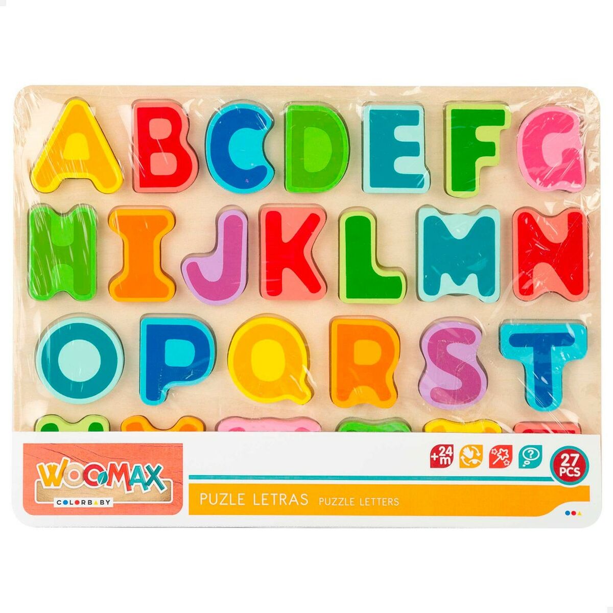 Child’s Wooden Puzzle Woomax + 2 Years 27 Pieces (12 Units)