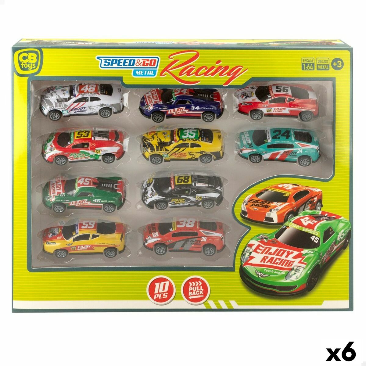 Vehicle Playset Speed & Go 8 x 2,2 x 3,6 cm (6 Units) Vehicle Playset Speed & Go 8 x 2,2 x 3,6 cm (6 Units)