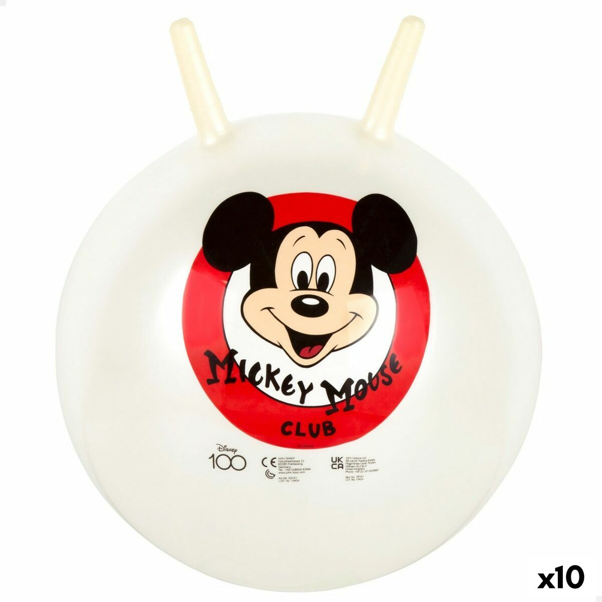 Jumping Ball Mickey Mouse Ø 45 cm (10 Units) Jumping Ball Mickey Mouse Ø 45 cm (10 Units)