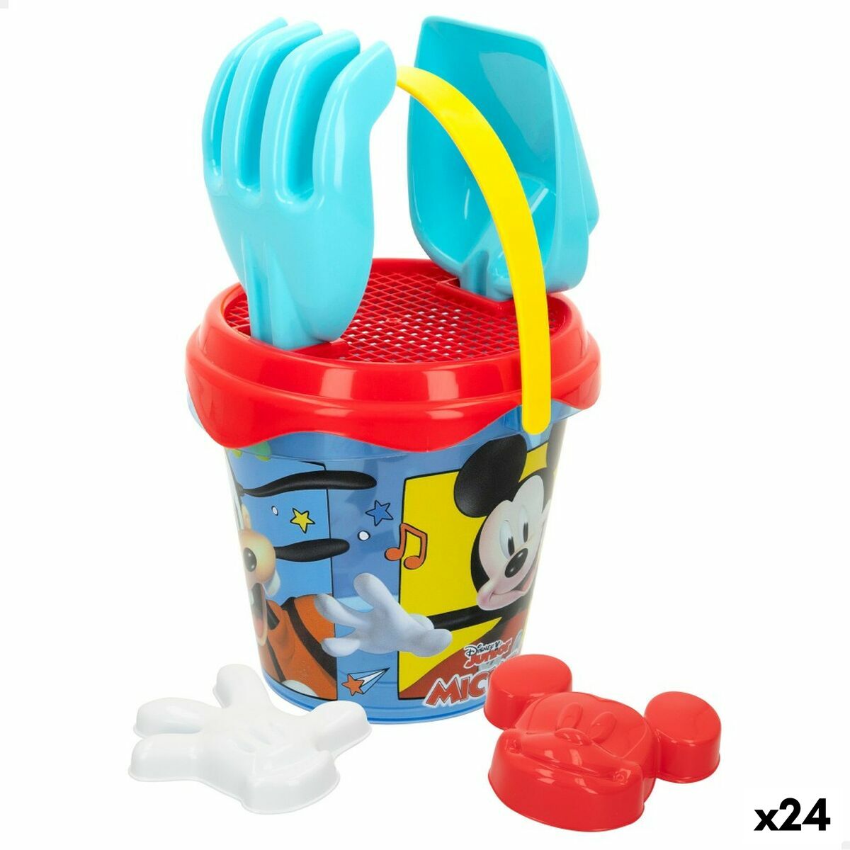Beach toys set Mickey Mouse Ø 14 cm Plastic (24 Units) Beach toys set Mickey Mouse Ø 14 cm Plastic (24 Units)
