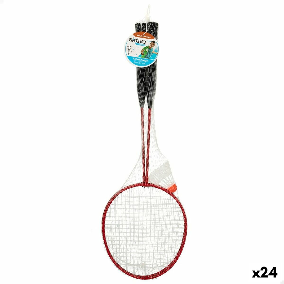 Badminton Set Aktive 24 Units Badminton Set Aktive 24 Units