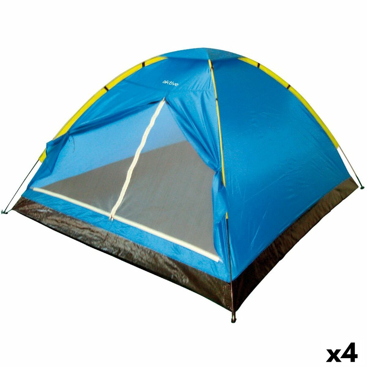 Tent Aktive 4 persons 210 x 130 x 240 cm (4 Units) Tent Aktive 4 persons 210 x 130 x 240 cm (4 Units)