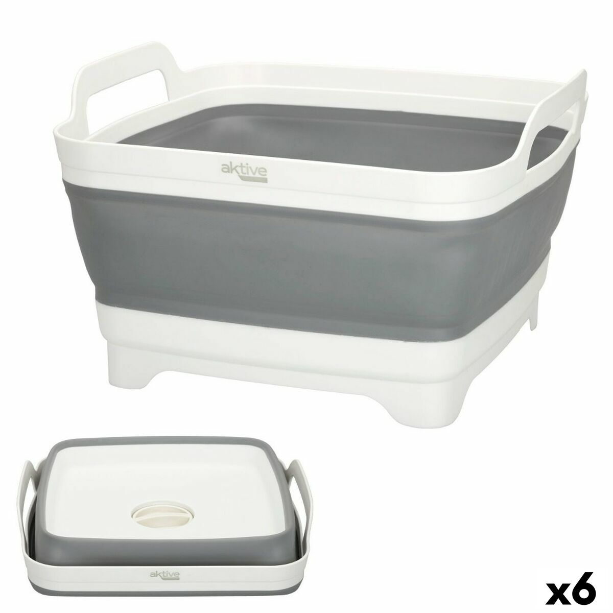 Sink Aktive Foldable 8,5 L Camping 30,5 x 20 x 30 cm 6 Units Sink Aktive Foldable 8,5 L Camping 30,5 x 20 x 30 cm 6 Units