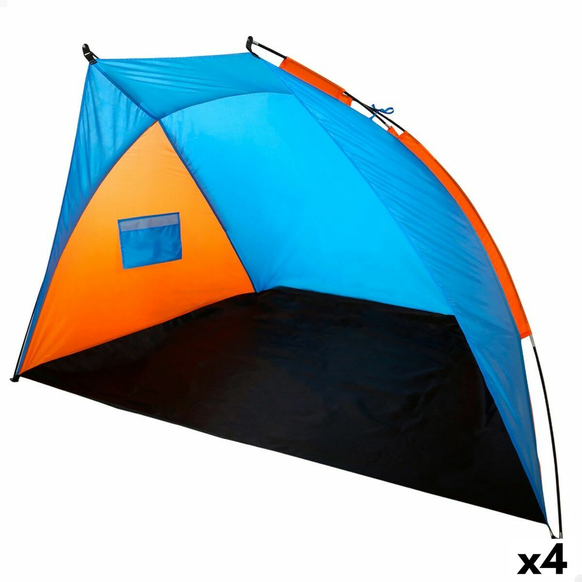 Beach Windscreen Aktive 200 x 120 x 125 cm Blue Orange (4 Units) Beach Windscreen Aktive 200 x 120 x 125 cm Blue Orange (4 Units)