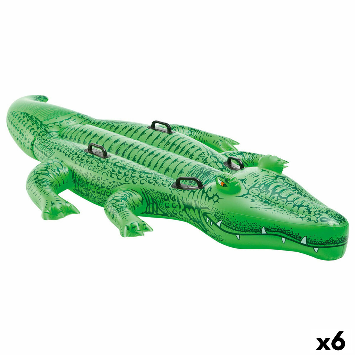 Inflatable Pool Float Intex Crocodile 203 x 30 x 114 cm (6 Units) Inflatable Pool Float Intex Crocodile 203 x 30 x 114 cm (6 Units)